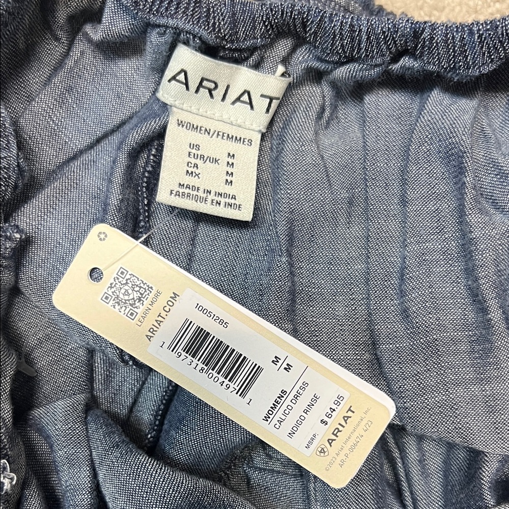 Ariat Blue Halter Mini Dress - Picture 4 of 4